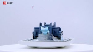 Минск Розетка 1-местная СП с заземлением 16А белая с защ. штор. EKF Basic ERR16-028-100