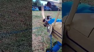 гонка двигателя Saito FA-325R5 на модели У-2