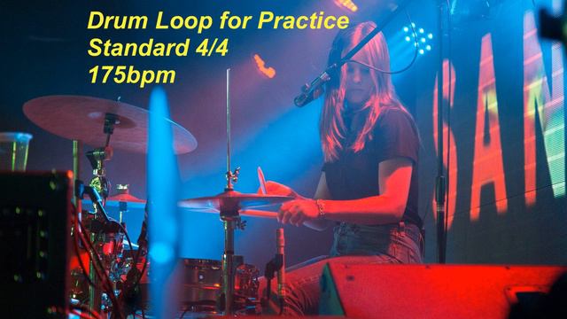 Drum Loop for Learners - Standard 4/4 - 175bpm смотреть онлайн