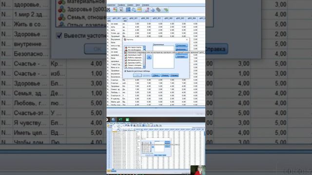 3. Алгоритм. SPSS. Таблицы с основными результатами исследования. Общее распределение данных.