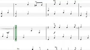 نوتة الأغنية الروسية "ذوبان الثلج" Ласковый Май - Тающий Снег ноты