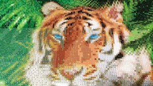 АМУРСКИЙ ТИГР! #6 Процесс выкладки страз. Алмазная мозаика