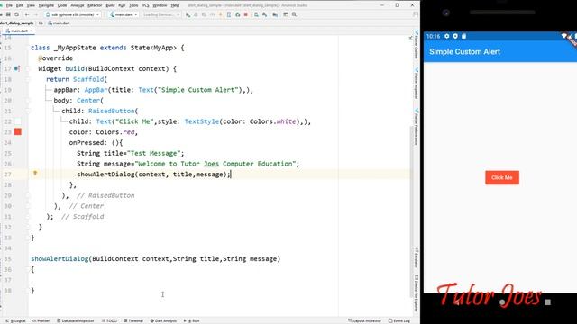 Custom AlertDialog Widget in Flutter தமிழ் | Complete Widget in Flutter in Tamil смотреть онлайн