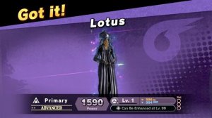 Lotus Summons herself Into Smash Bros Ultimate