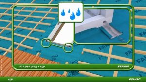 FAKRO - відео-інструкція монтажу гідропароізоляційного коміру  XDP