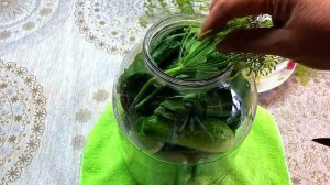 Рецепт солёных огурцов в 3х литровой банке/Холодный способ/