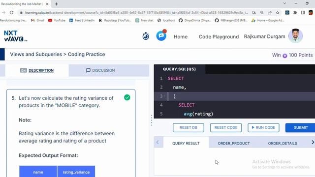 Views and Subqueries | Coding Practice | SQL | NxtWave | CCBP 4.0