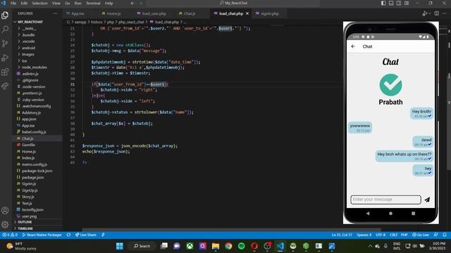 ReactNative Chat Application || Task 4 - Program the chat process смотреть онлайн