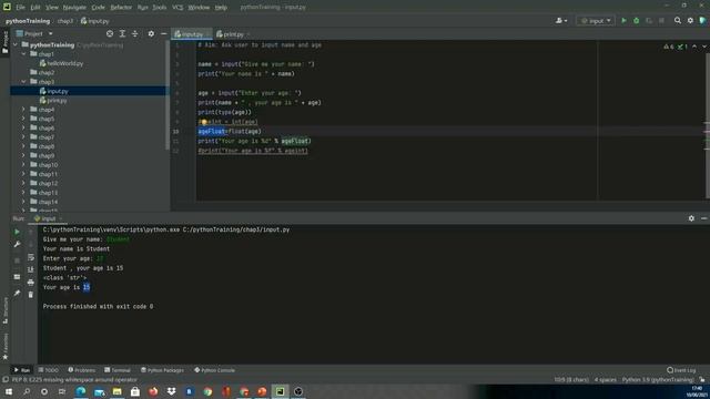 Introduction to Input and Print statements in Python (Chap3)