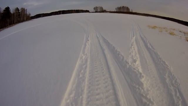 Поездка к лесному озеру в Шарапском бору. Берег Обского моря. Ноябрь 2014. смотреть онлайн