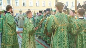 В канун дня памяти преп.Сергия Святейший Патриарх совершил всенощное бдение в Троице-Сергиевой лавр