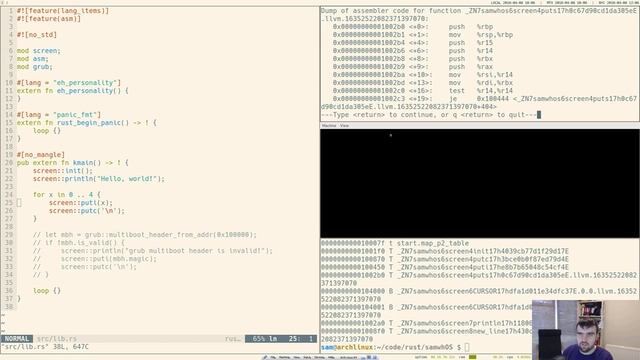 #2: Beyond IntermezzOS and toward a VGA driver in Rust [programming stream] смотреть онлайн