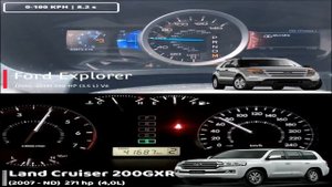 Ford Explorer VS Toyota Land Cruiser | Acceleration Battle