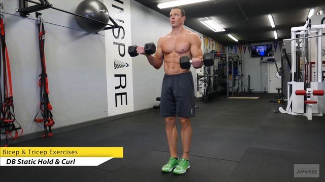 The Dumbbell Static Hold and Curl Exercise смотреть онлайн