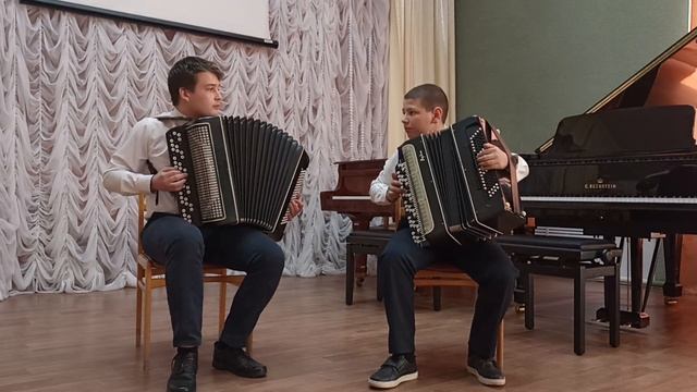 МБУ ДО "Перевозская ДШИ", дуэт баянистов Красненков Арсений, Катаев Никита, старшая группа смотреть онлайн