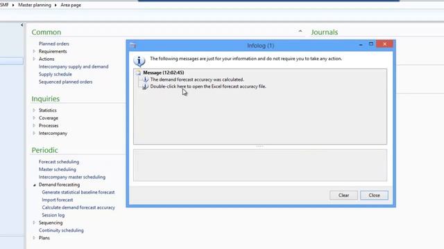 Microsoft Dynamics AX: Demand Forecasting Demo - Forecast Accuracy