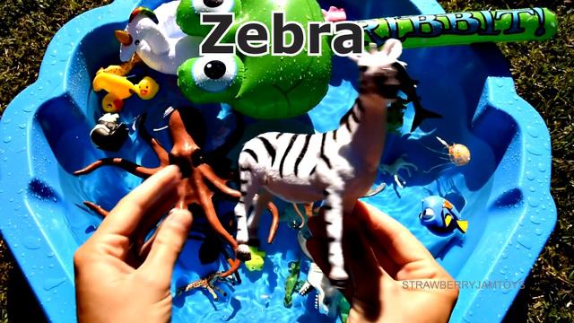 Wild Zoo Animals Toys - Baby and Mom Learn Animals Names With Educational Toys смотреть онлайн