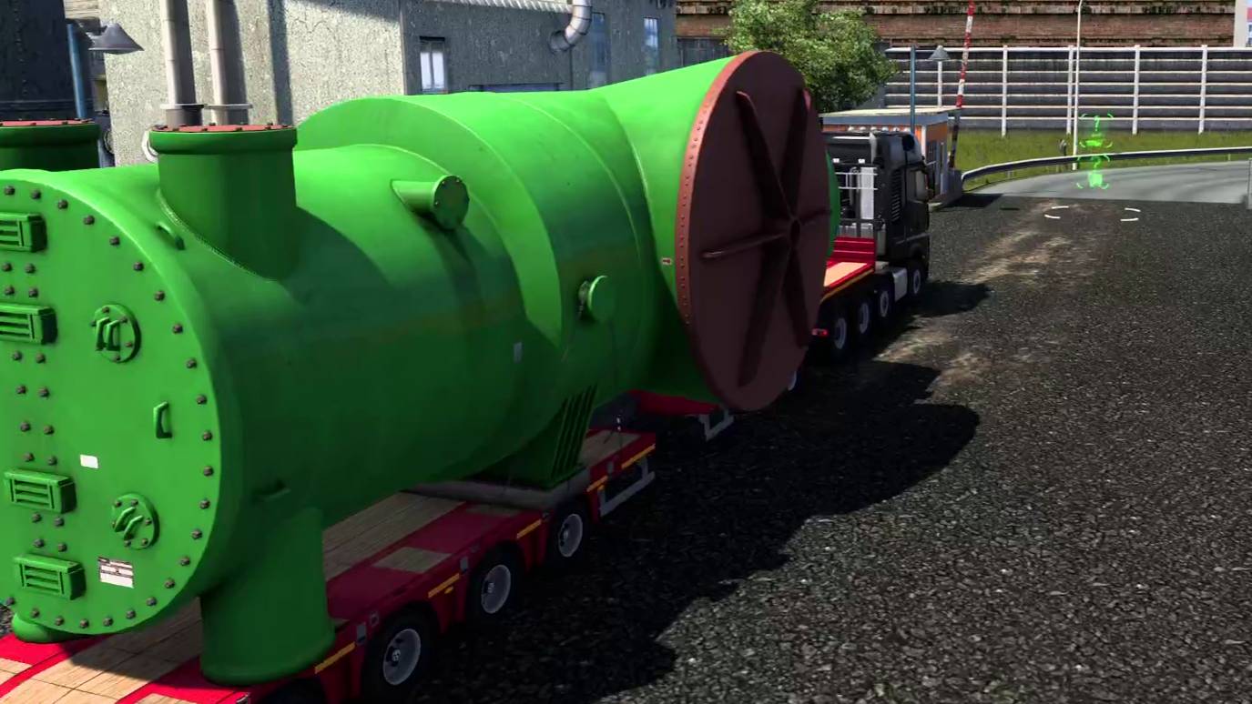 Перевозка промышленного теплообменника 60 т. в Euro Truck Simulator 2. Рейс Люксембург - Льеж.