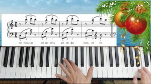 Happy New Year ABBA на ПИАНИНО разбор ЛЕГКО  для Начинающих Красивая мелодия + НОТЫ?