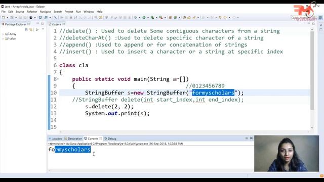 #42 delete(),deleteChatAt(),append(),insert() Functions in Java | StringBuffer Functions | CORE JAV смотреть онлайн