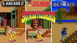 Sunset Riders [1991] Arcade vs SNES vs Sega Genesis (Сравнение версий)