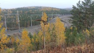 Поезда России осенью (супер микс 17в1)