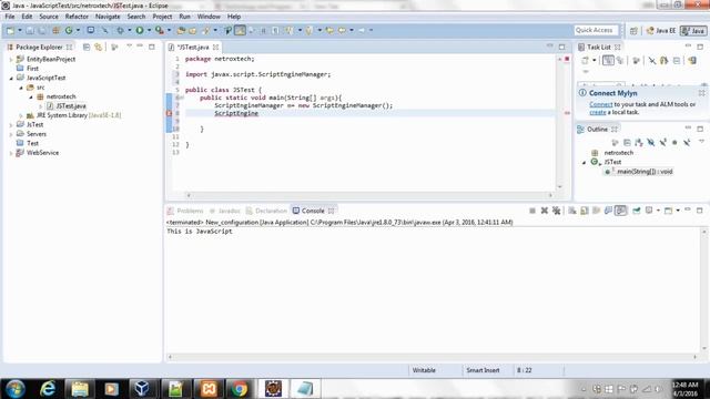 Writing Javascript in Java Programming using Nashorn a JavaScript engine In Urdu