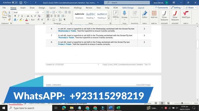 Exp22_Excel_Ch09_CumulativeAssessment_Variation_Tips | Exp22 Excel Ch09 CumulativeAssessment Variat