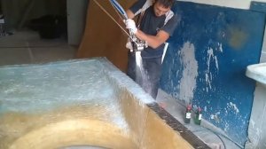 Изготовление стеклопластика методом напыления
