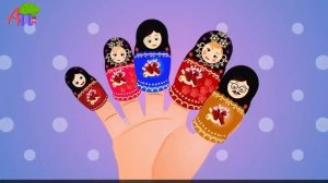 Семья пальчиков матрёшки Matryoshka Dolls Finger Family in Russian