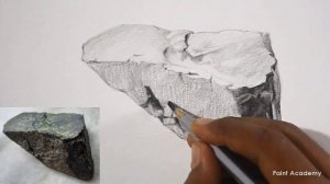 How to Draw A Rock in Pencil | shading details