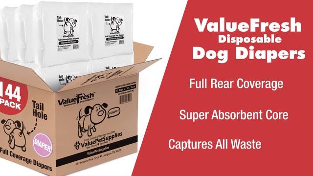 ValueWrap Male Dog Wraps & ValueFresh Dog Diapers from ValuePetSupplies смотреть онлайн