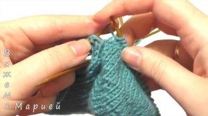 Носки спицами без швов. Пятка бумеранг. Вязание носков для начинающих