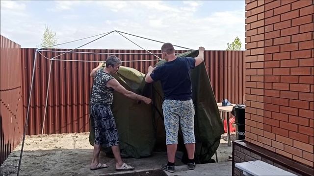 ШАТЕР для ОТДЫХА   НЕПРИЯТНЫЙ СЮРПРИЗ в КОНЦЕ  СБОРКИ