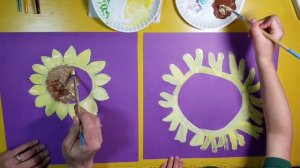 PAINT a SUNFLOWER for kids