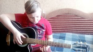 Елочка НА ОДНОЙ СТРУНЕ. Новогодняя мелодия на гитаре "В лесу родилась елочка"