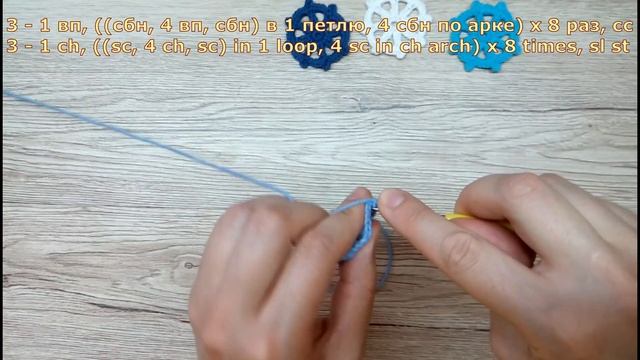 Как связать штурвал крючком: вязаные аппликации