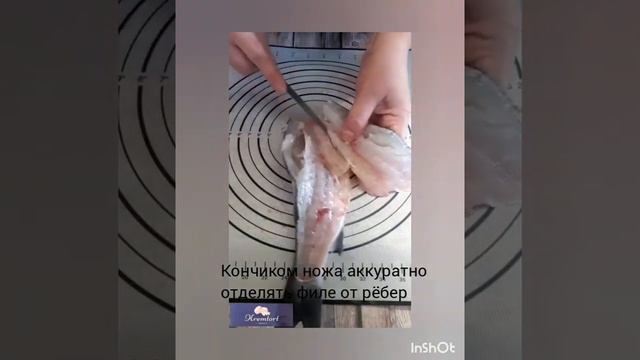 Как отделить филе рыбы от костей(сибас лаврак)