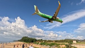 Аэропорт Пхукет, Тайланд, Приземление с пляжа