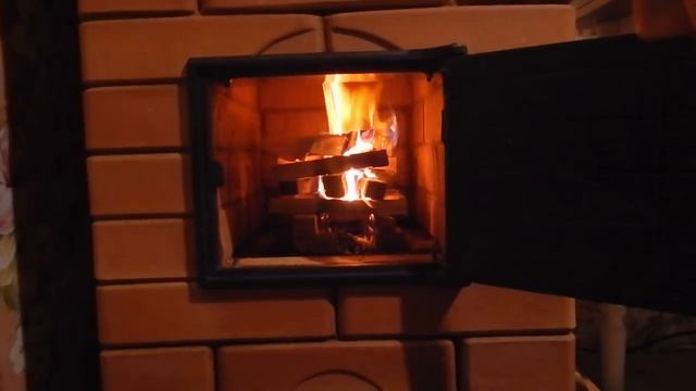 Первый розжиг. Сушка печи. смотреть онлайн