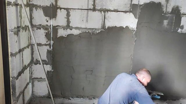 Цементная штукатурка по газобетону | Лучшая штукатурка | Сравнение ВОЛМА ГЕРКУЛЕС и своя ЦПС