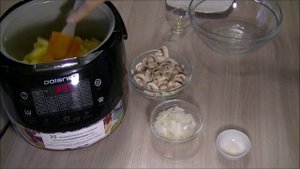 Домашние видео-рецепты - жареный картофель с грибами в мультиварке