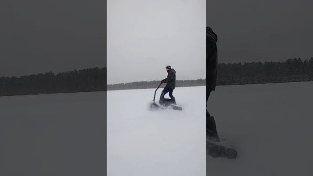 на мотодоске ??? мотодоска мотосноуборд