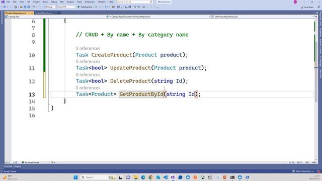 Episode 13 - 9.First Service using .NET CORE with MongoDB