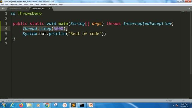 throws keyword | Lesson - 82 | JAVA in Hindi смотреть онлайн
