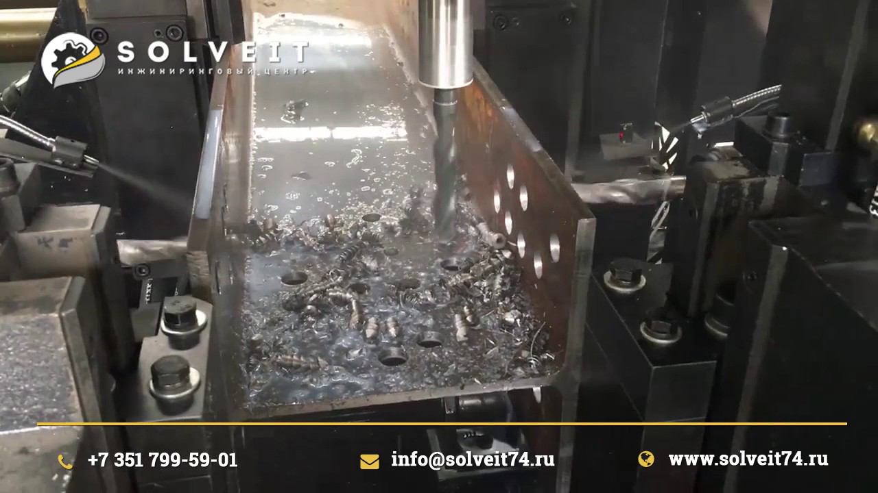 Трехкоординатный сверлильный станок с ЧПУ смотреть онлайн