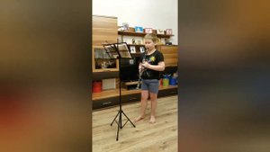 "Колыбельная" на кларнете.