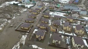 На контроле - подтопление приусадебных участков в Столбище Лаишевского района (ВИДЕО С БЕСПИЛОТНИКА)