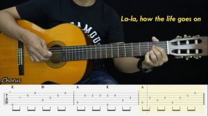 Obladi Oblada - The Beatles - (Easy) Fingerstyle Guitar Tutorial TAB + Chords + Lyrics