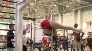 Фитнес на шесте. Демо упражнения